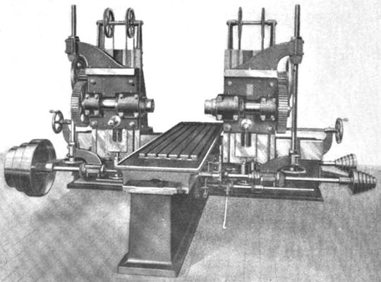Fig. 7, Double Head Horizontal Spindle Miller